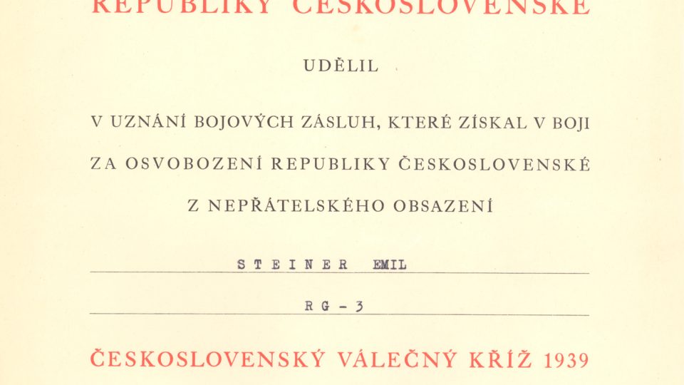 Emanuel Steiner Nezlomny Do Posledni Chvile Rozhlas